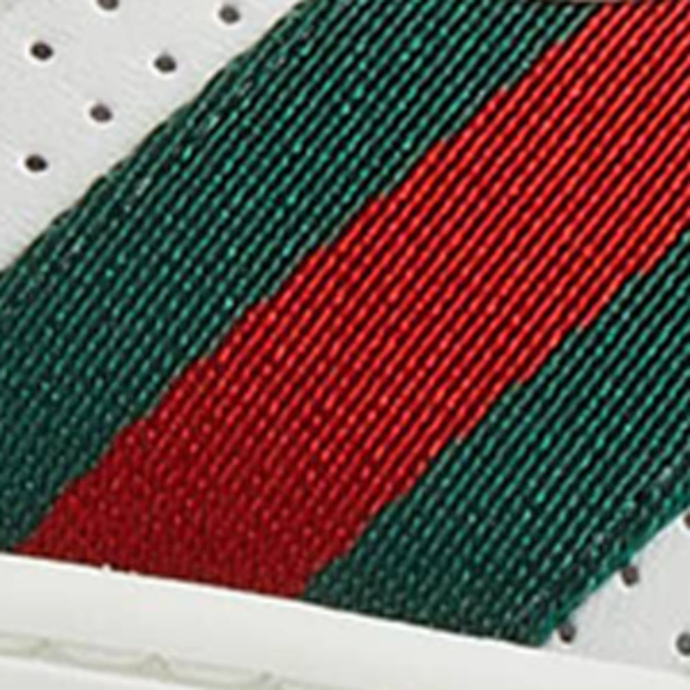 Gucci Gucci Kids Leather Web Stripe Sneakers