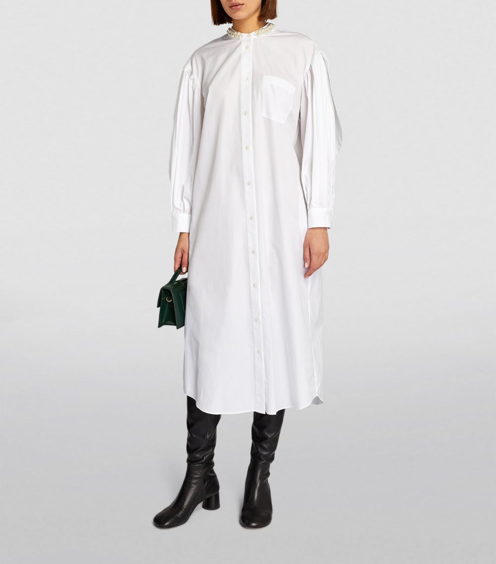 Simone Rocha Simone Rocha Embellished Midi Shirt Dress