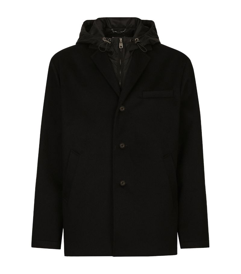 Dolce & Gabbana Dolce & Gabbana Layered Hooded Jacket