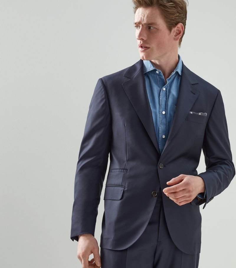 Brunello Cucinelli Brunello Cucinelli Virgin Wool Twill Jacket