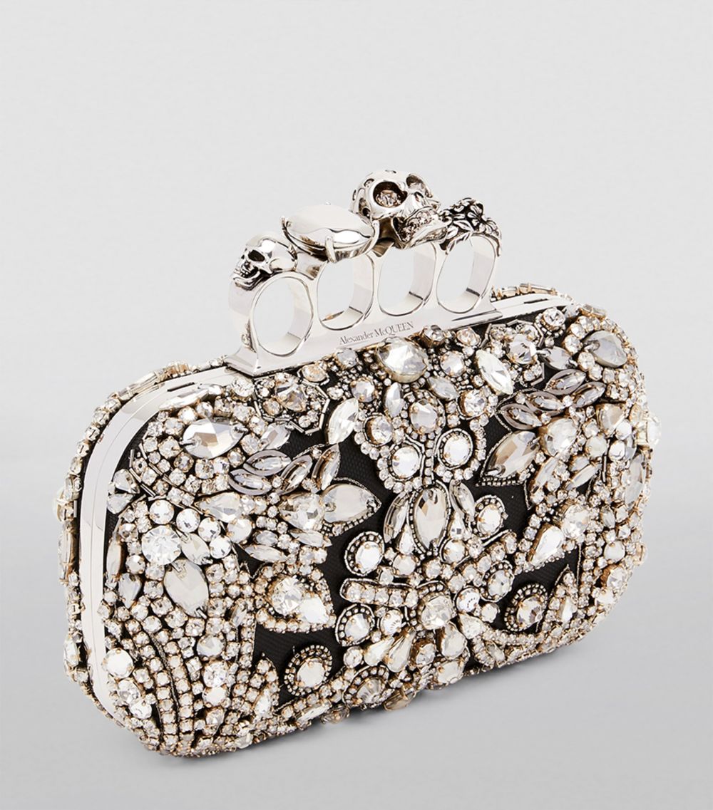 Alexander McQueen Alexander Mcqueen Skull Four-Ring Clutch Bag