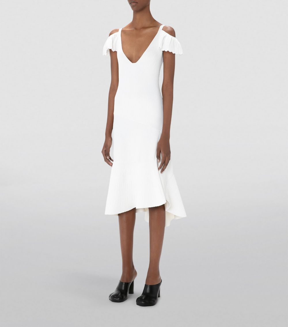 Jw Anderson Jw Anderson Cold Shoulder Midi Dress