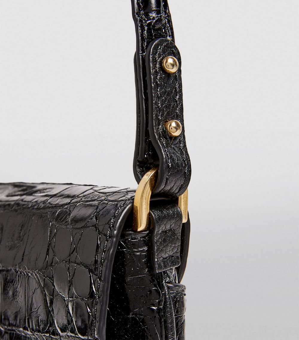 Maria Oliver Maria Oliver Crocodile Luisa Shoulder Bag