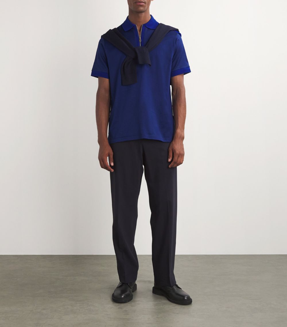 Paul Smith Paul Smith Cotton Zipped Polo Shirt