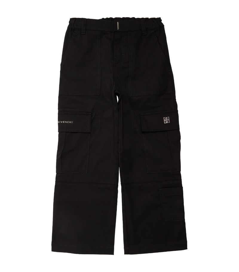 Givenchy Givenchy Kids Stretch-Cotton Cargo Trousers (4-12+ Years)