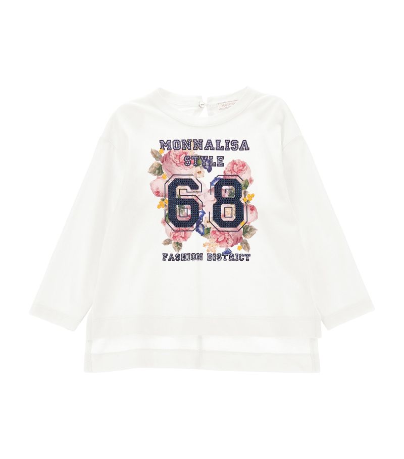 Monnalisa Monnalisa Long-Sleeve Varsity T-Shirt (2-12 Years)