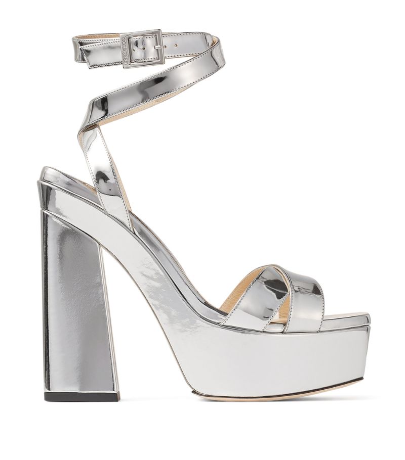 Jimmy Choo Jimmy Choo Gaia 140 Leather Platform Heels