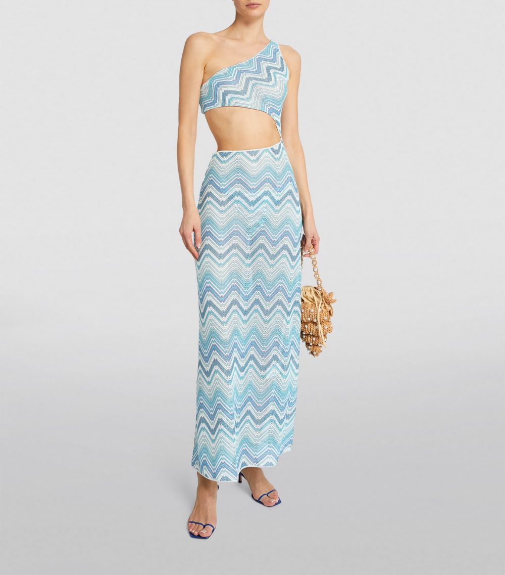 Missoni Missoni Zigzag Cut-Out Maxi Dress