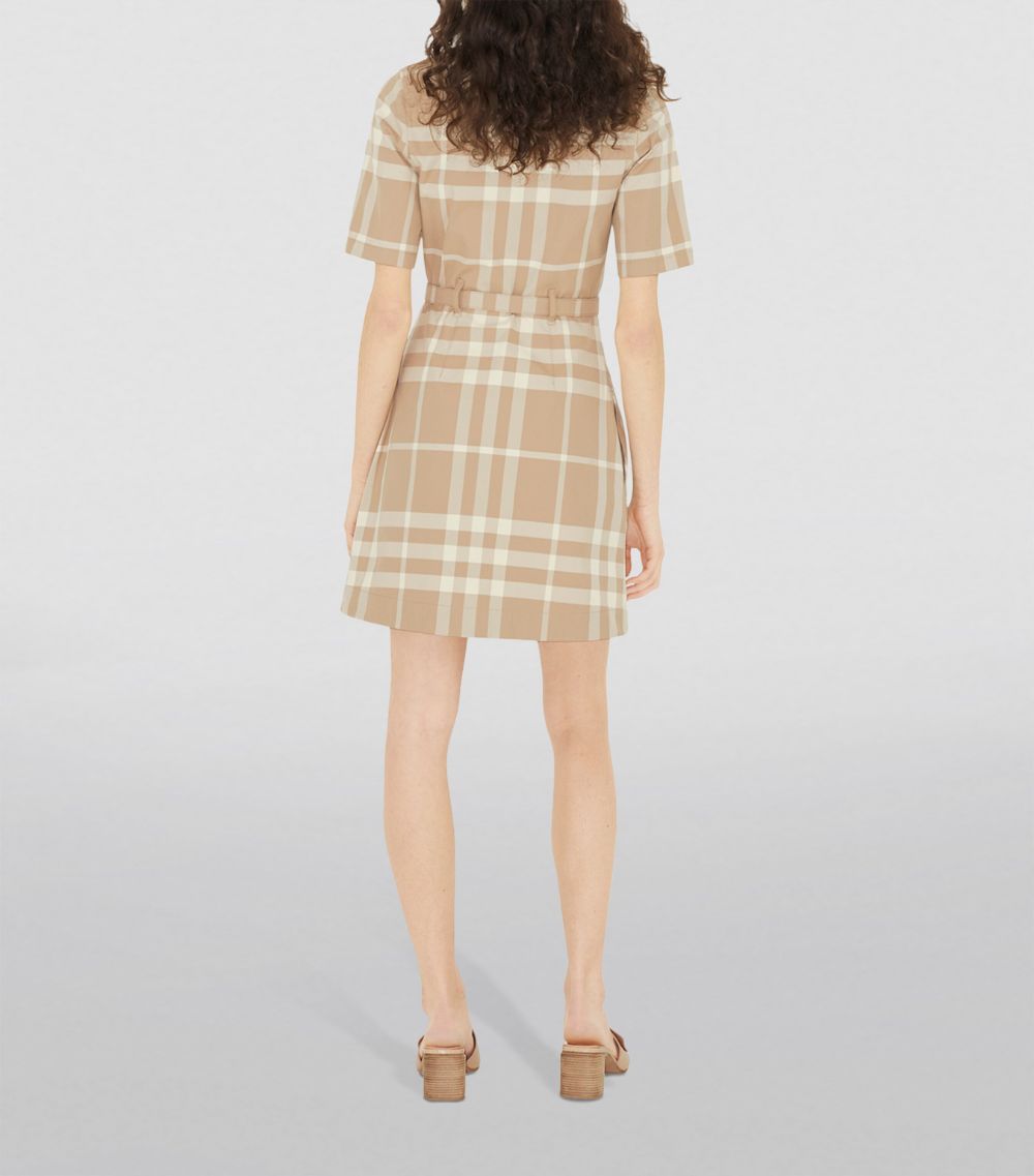 Burberry Burberry Exaggerated Check Shirt Dress