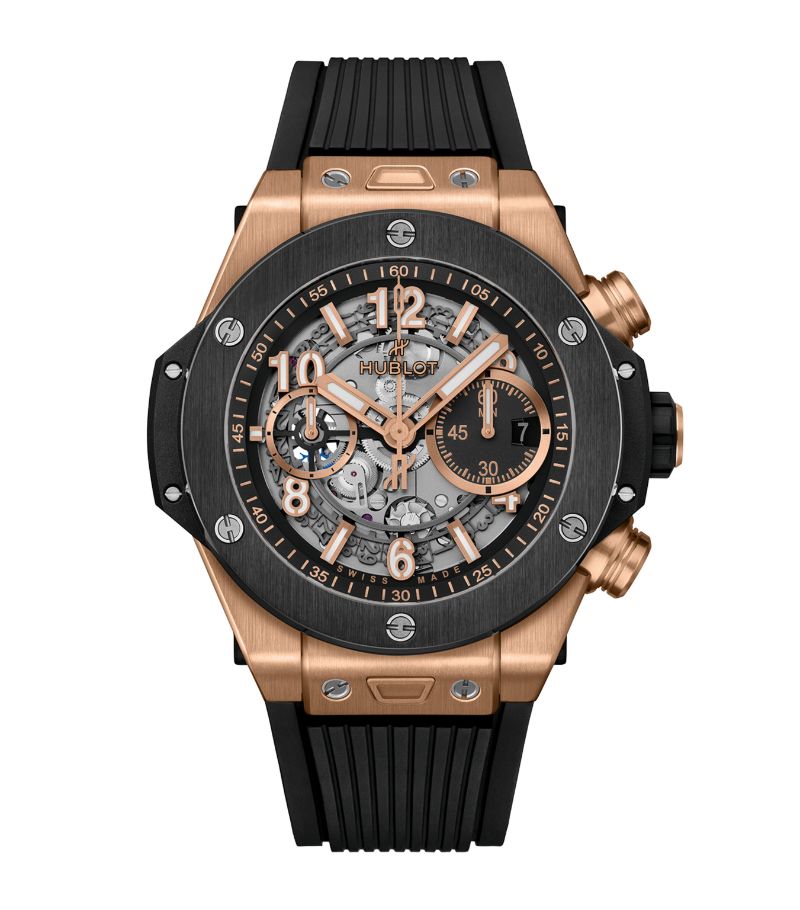 Hublot Hublot King Gold And Ceramic Big Bang Unico Watch 44Mm