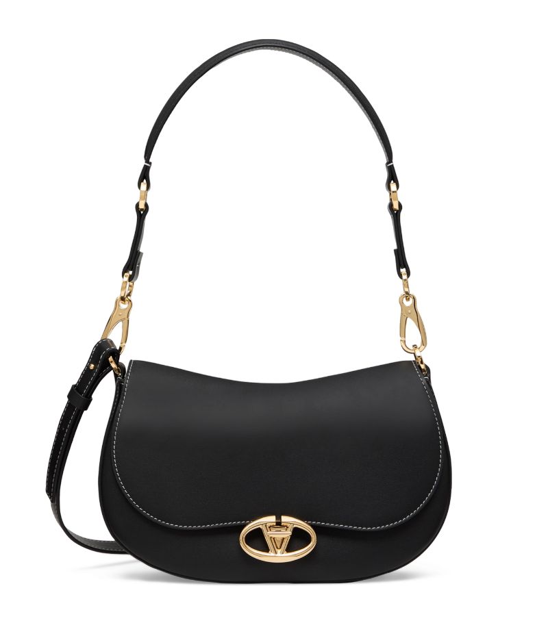 VALENTINO GARAVANI Valentino Garavani Small Leather Ohval Shoulder Bag