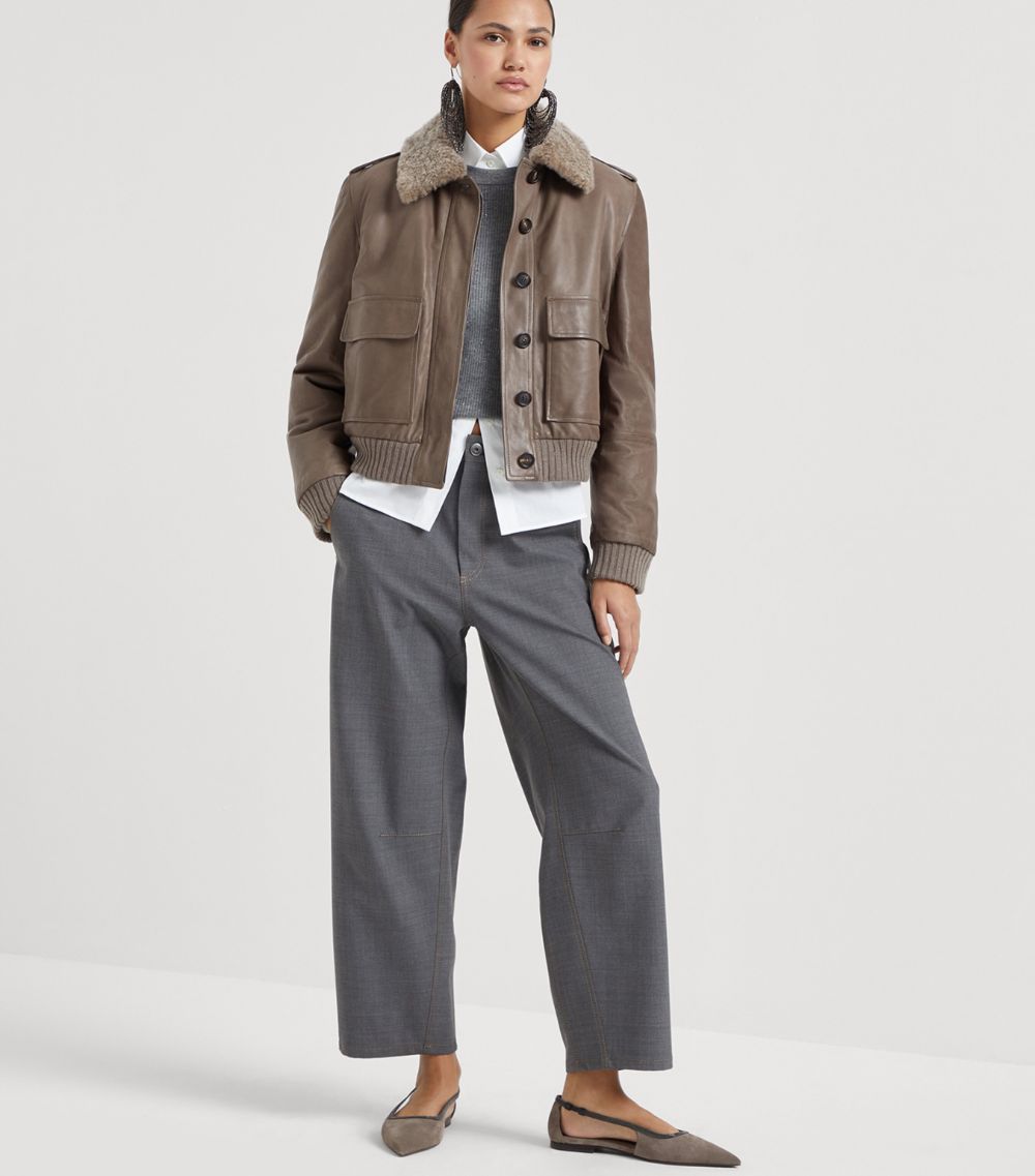 Brunello Cucinelli Brunello Cucinelli Virgin Wool Tailored Trousers