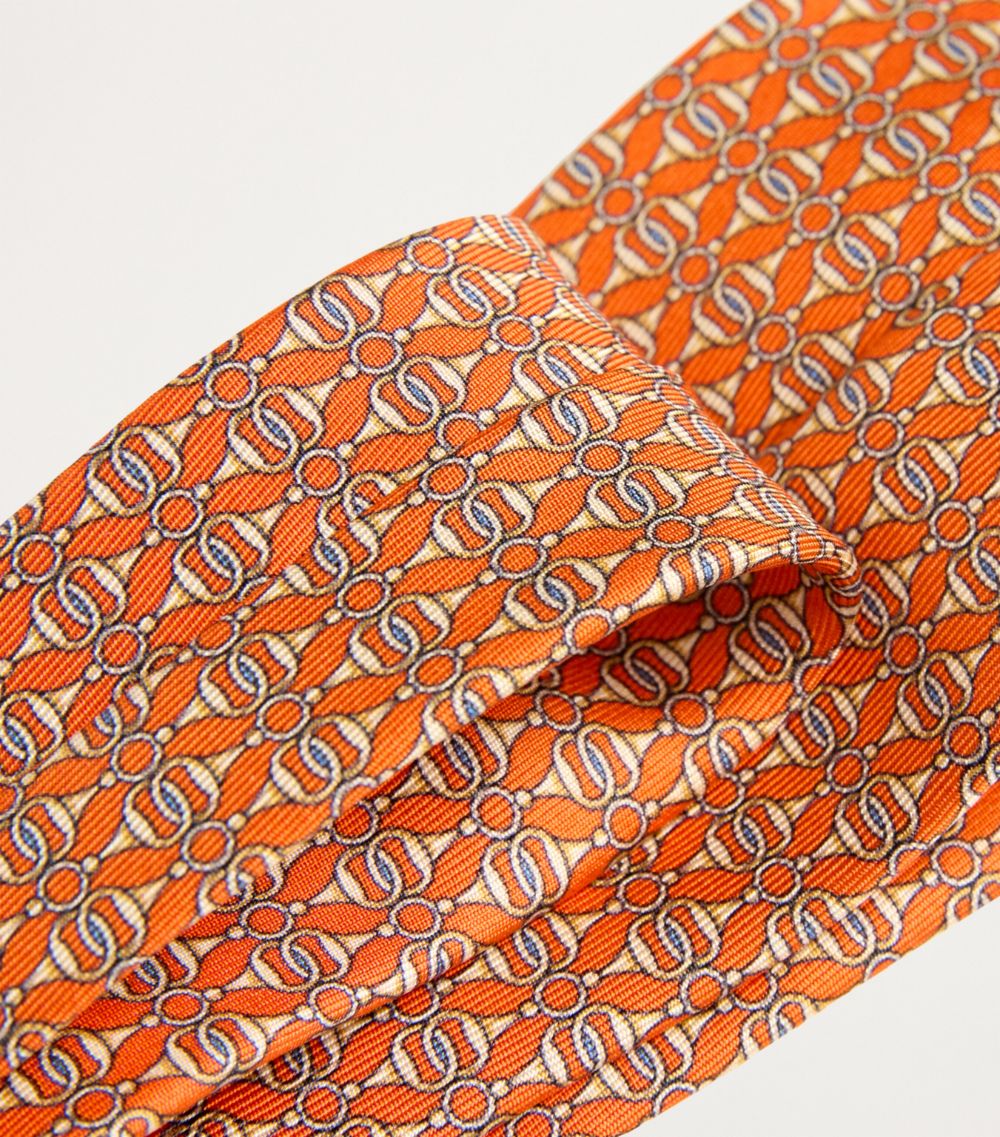 Eton Eton Silk Geometric Pattern Tie