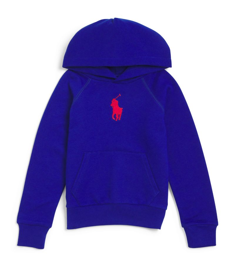 Ralph Lauren Kids Ralph Lauren Kids Cotton-Blend Pony Polo Hoodie (7-14 Years)