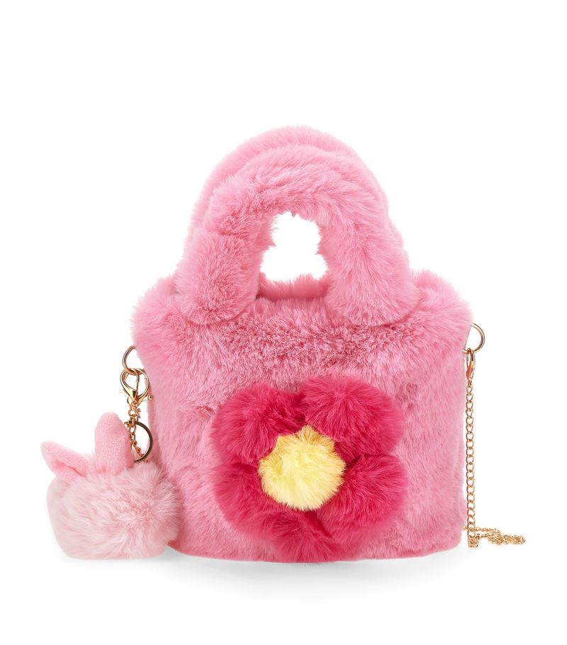 Monnalisa Monnalisa Faux Fur Top-Handle Bag