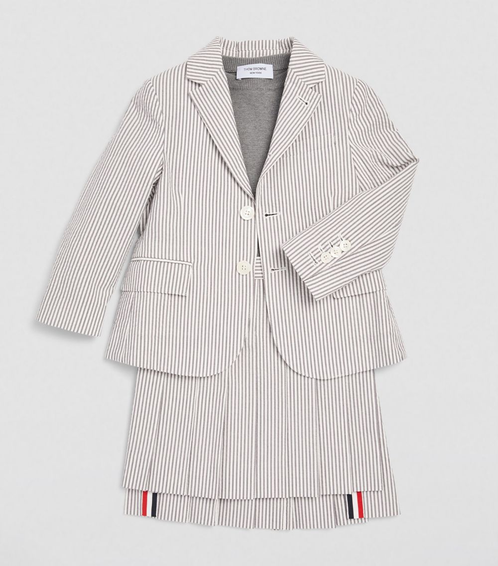  Thom Browne Kids Striped Pleated Skirt (2-12 Years)