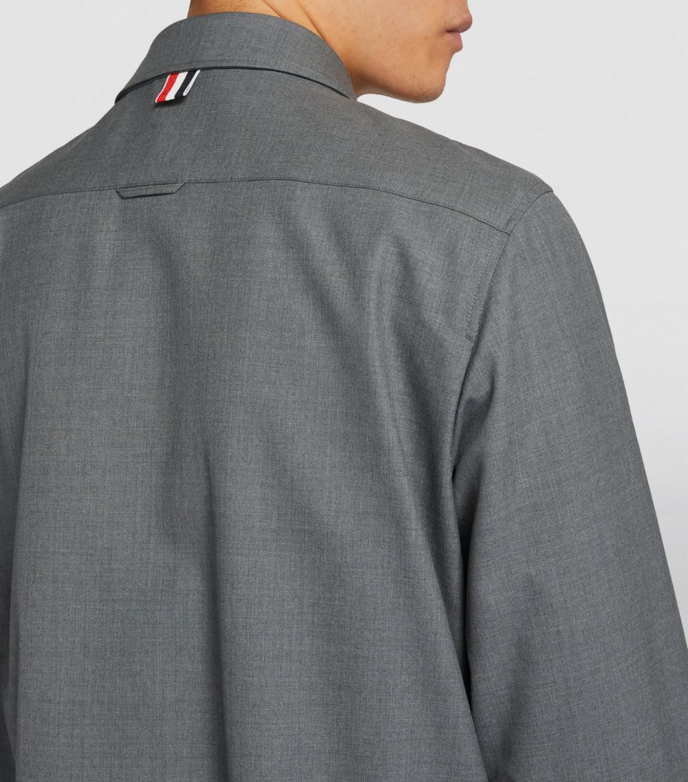 Thom Browne Thom Browne Wool 4-Bar Overshirt