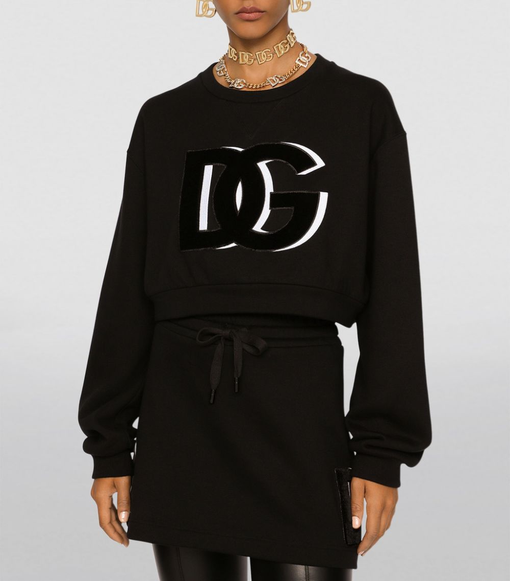 Dolce & Gabbana Dolce & Gabbana Cropped Logo Sweatshirt