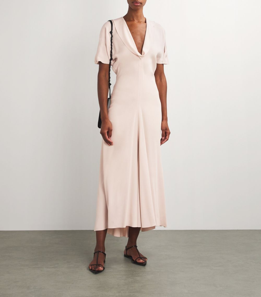 Victoria Beckham Victoria Beckham Gathered Midi Dress