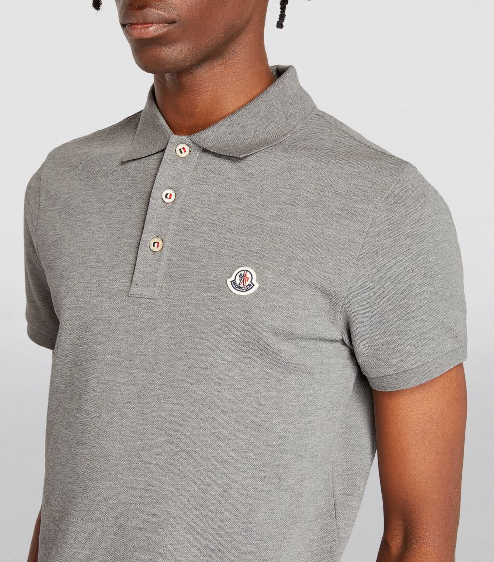 Moncler Moncler Piqué Logo-Patch Polo Shirt