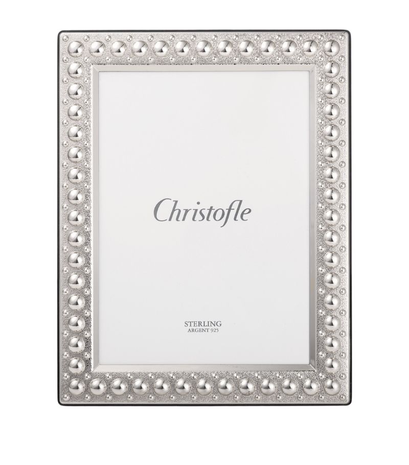 Christofle Christofle Sterling Silver Perles Photo Frame (4" X 6")