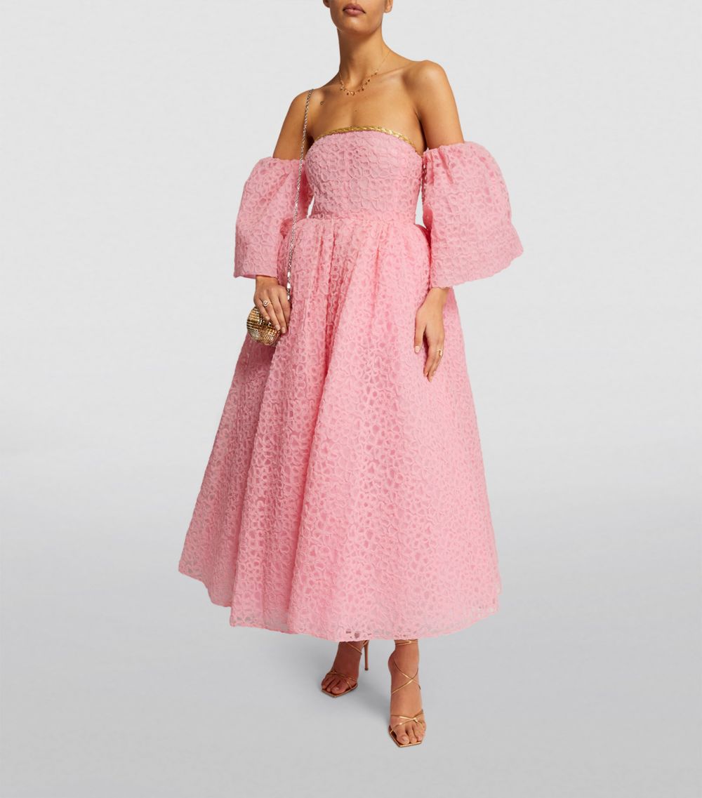 Giambattista Valli Giambattista Valli Tulle Embroidered Midi Dress