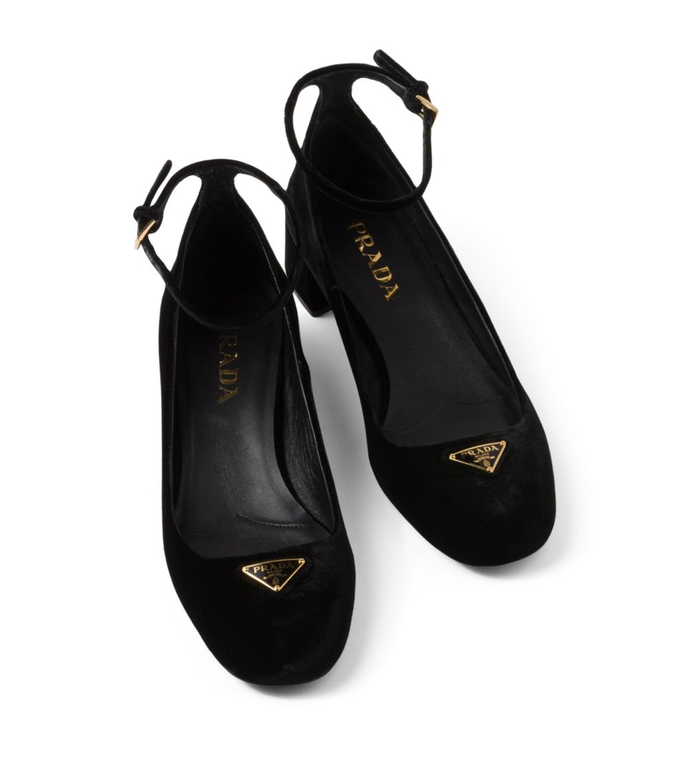 Prada Prada Velvet Pumps 35