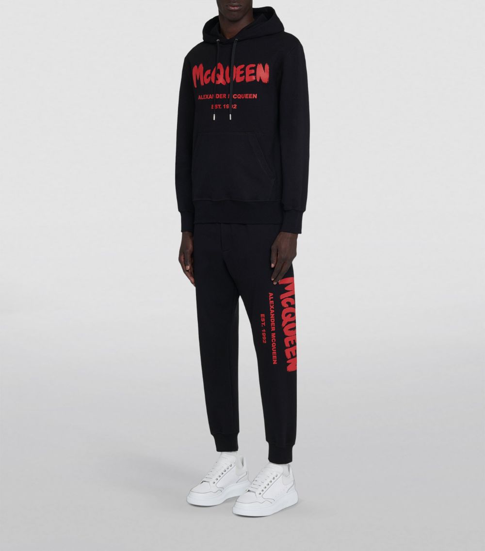 Alexander McQueen Alexander Mcqueen Graffiti Logo Hoodie