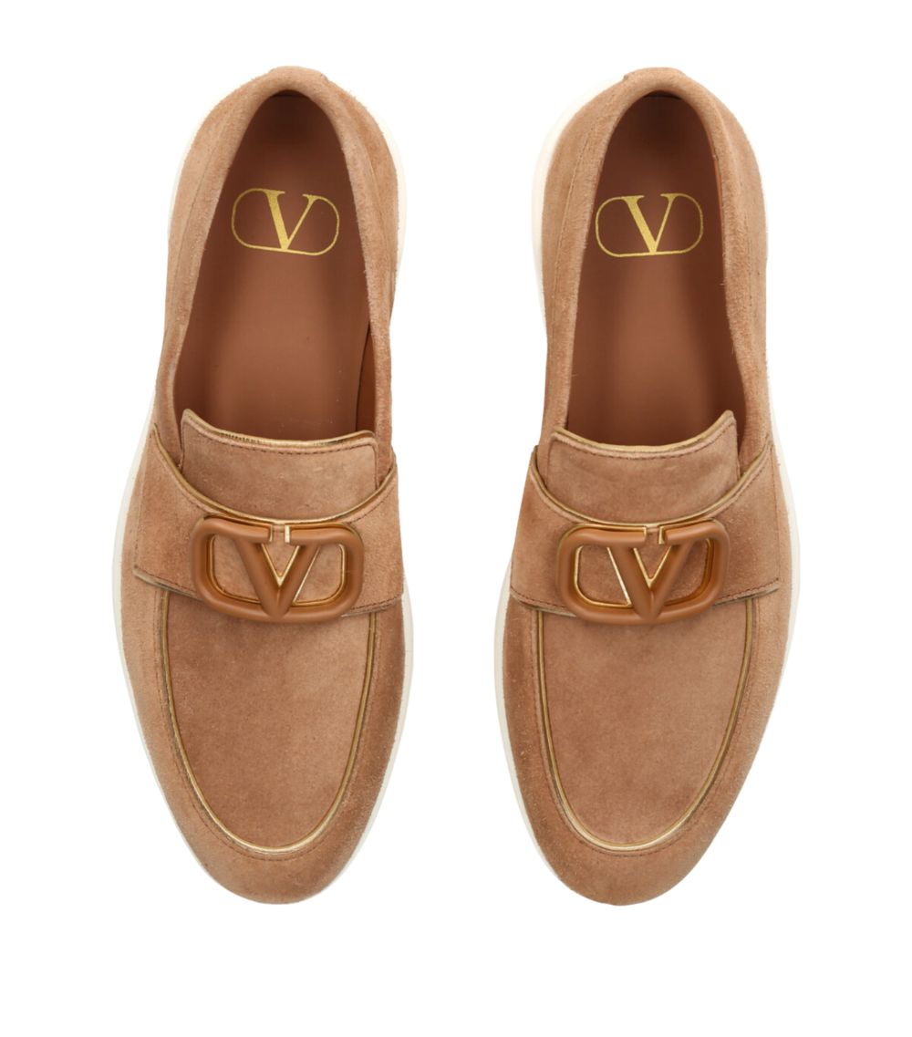 VALENTINO GARAVANI Valentino Garavani Suede Leisure Flows Loafers