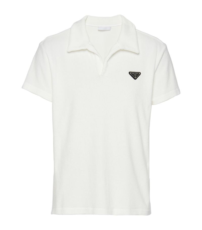 Prada Prada Terry Towelling Polo Shirt