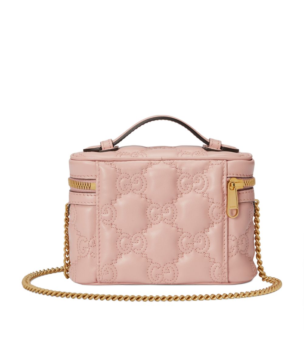 Gucci Gucci Mini Leather GG Matelassé Top-Handle Bag