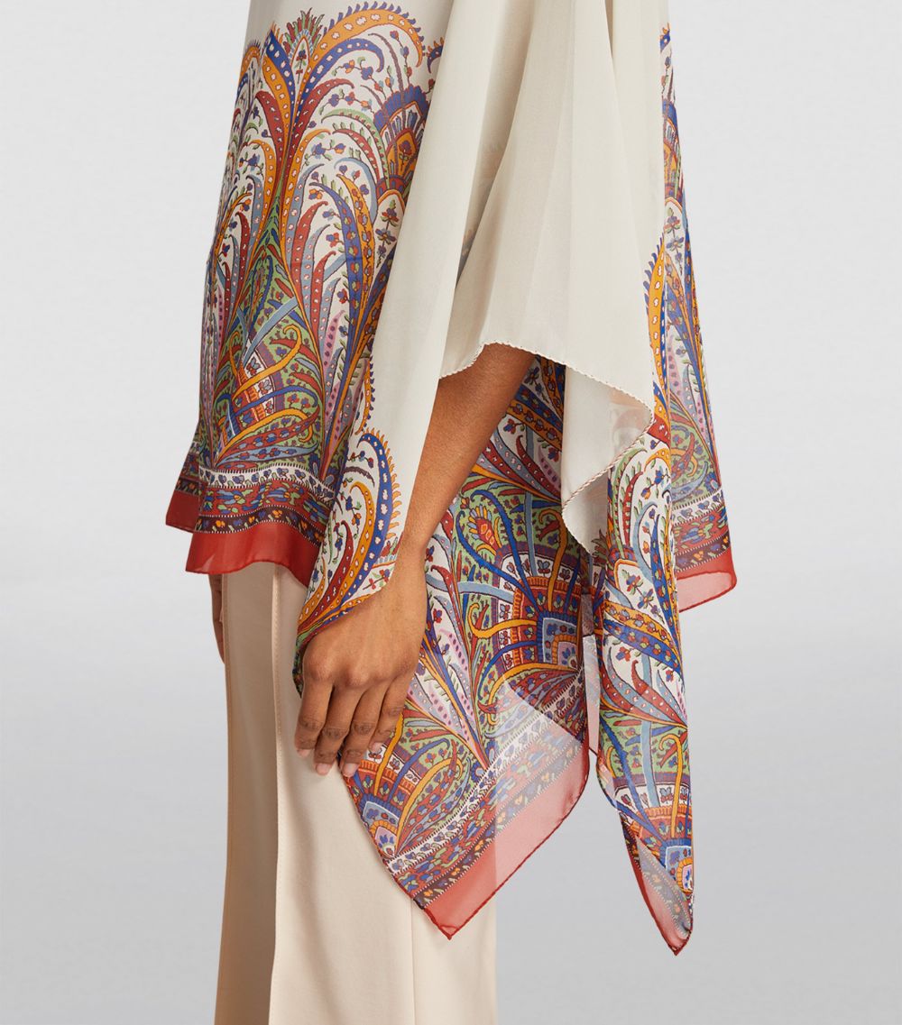 Etro Etro Paisley Print Cape Top