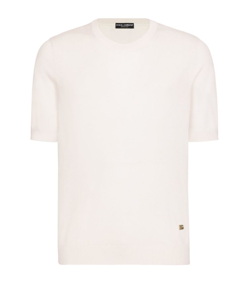 Dolce & Gabbana Dolce & Gabbana Silk Short-Sleeved Sweater