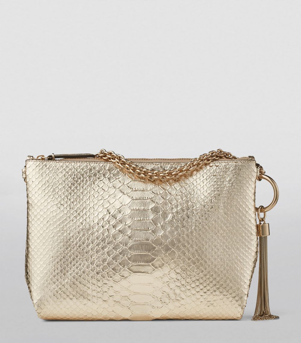 Jimmy Choo Jimmy Choo Callie Metallic Leather Clutch Bag