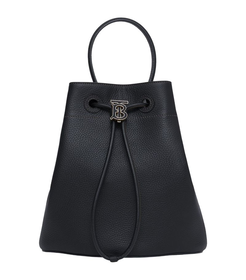 Burberry Burberry Leather Tb Monogram Bucket Bag