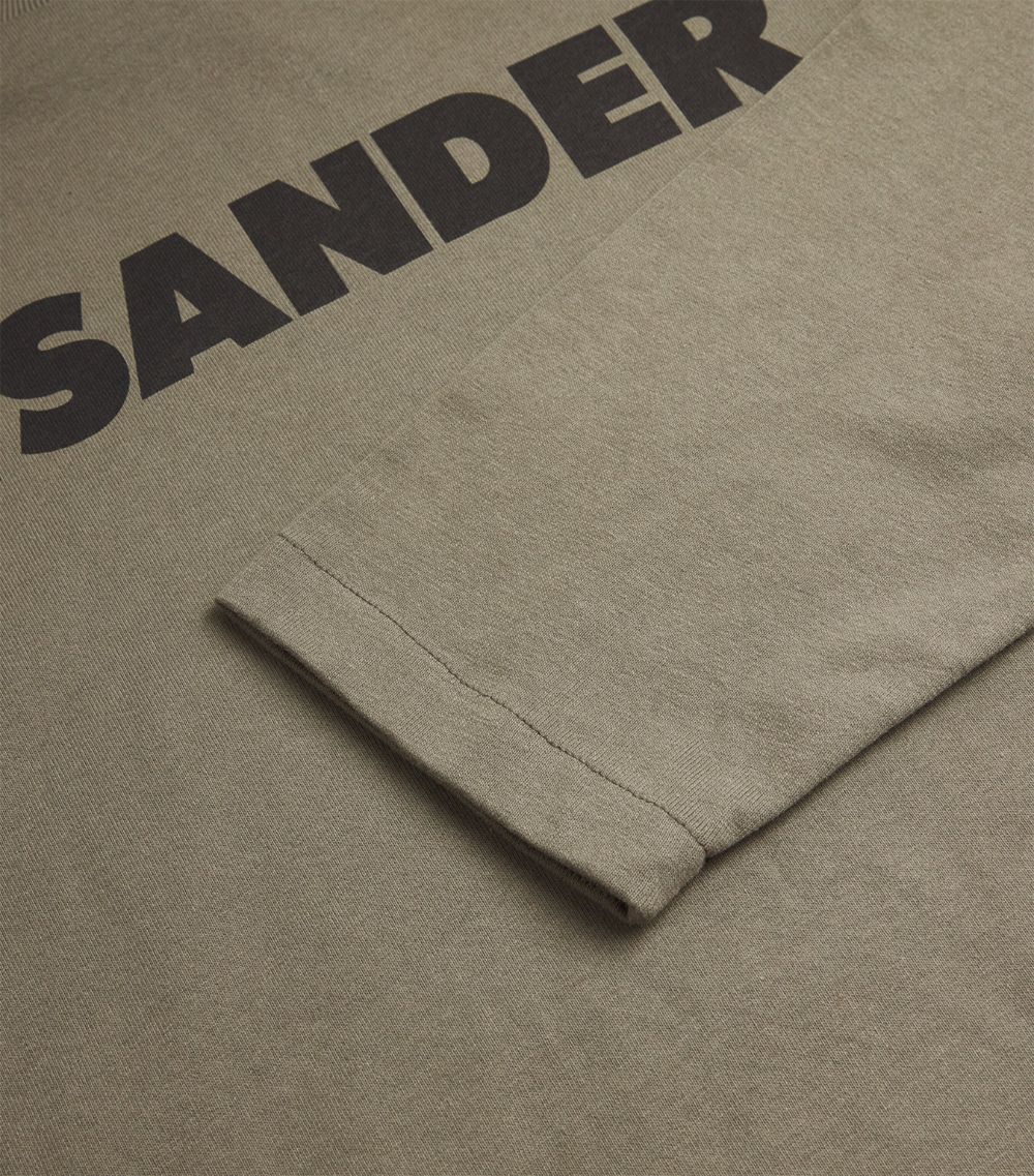 Jil Sander Jil Sander Long-Sleeve Logo T-Shirt