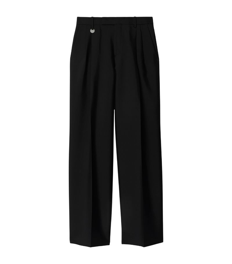 Burberry Burberry Wool-Silk Tailored Trousers