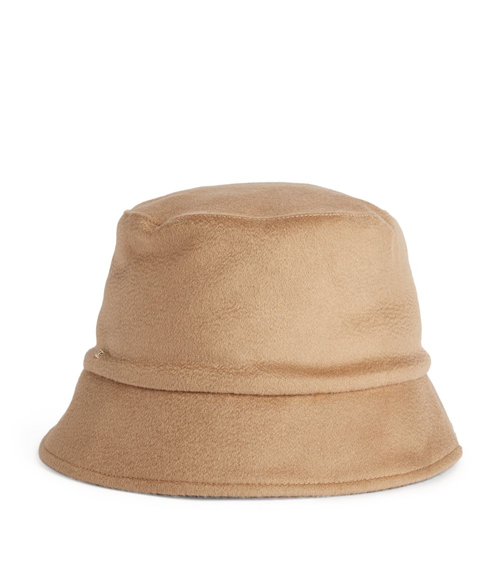 Max Mara Max Mara Cashmere-Camel-Silk Reversible Bucket Hat