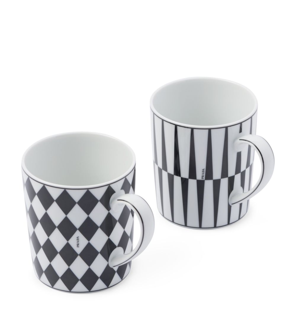 Prada Prada Porcelain Mugs (Set of 2)