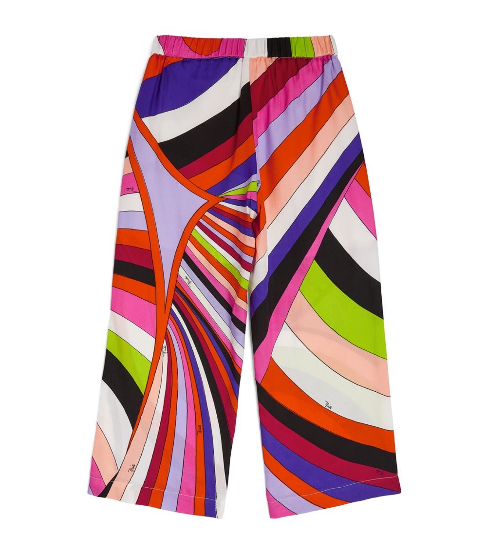 Pucci Junior PUCCI Junior Marmo Print Wide-Leg Trousers (4-14 Years)