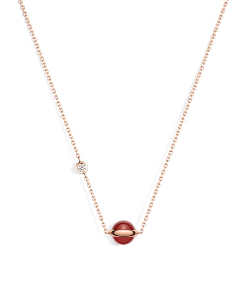 Piaget Piaget Rose Gold And Carnelian Possession Necklace