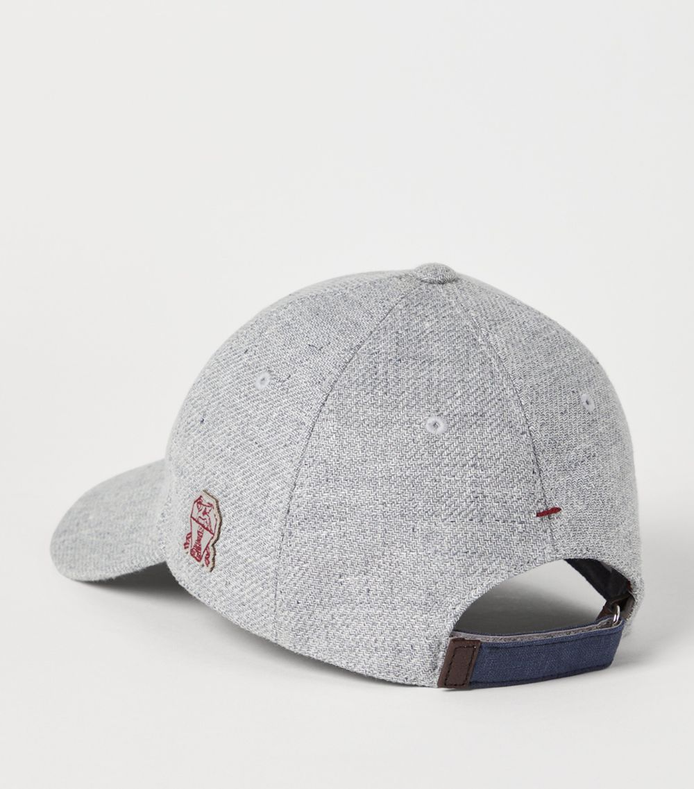 Brunello Cucinelli Brunello Cucinelli Linen-Wool-Silk Baseball Cap