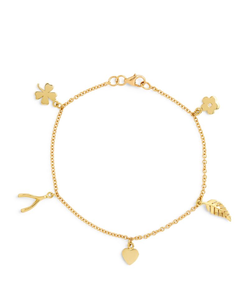 Jennifer Meyer Jennifer Meyer Yellow Gold Mini Charm Bracelet