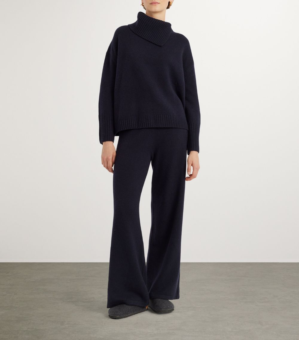 Chinti & Parker Chinti & Parker Cashmere Side-Rib Wide-Leg Sweatpants