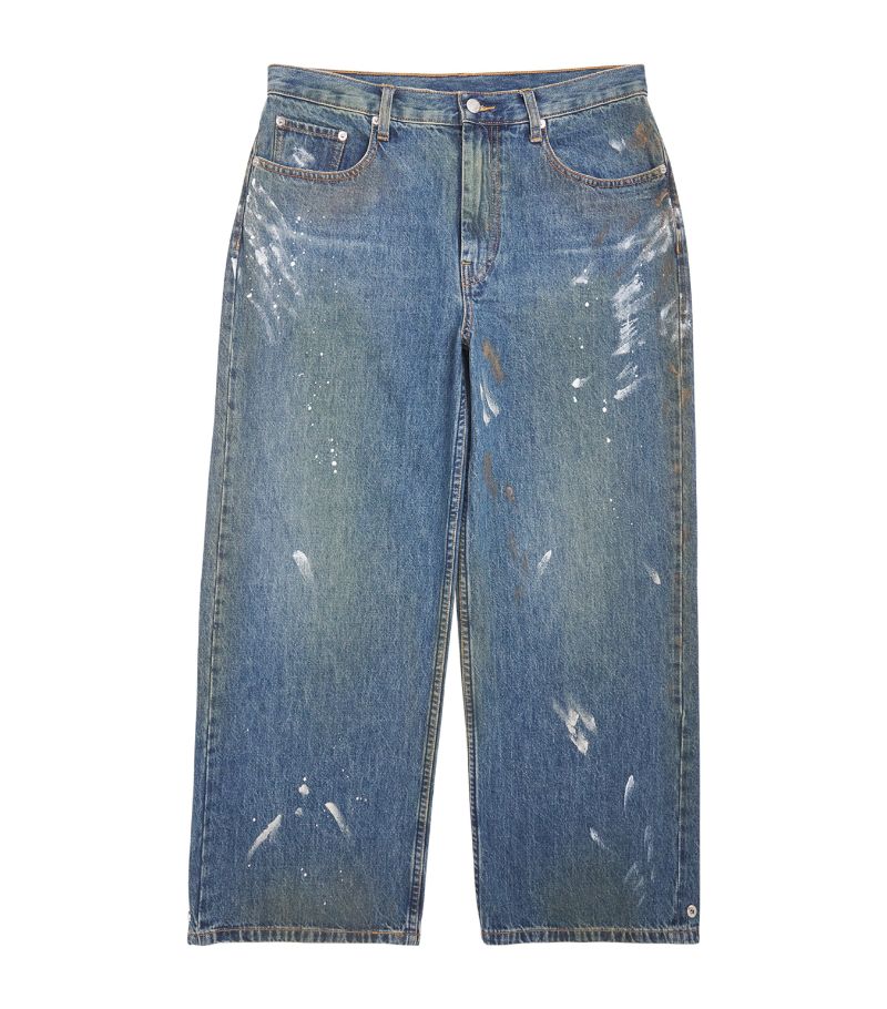 Helmut Lang Helmut Lang Ankle Snap Painted Jeans