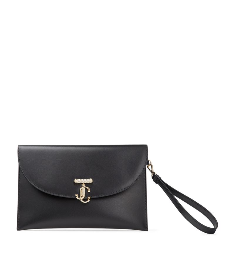 Jimmy Choo Jimmy Choo Leather Jc Envelope Pouch