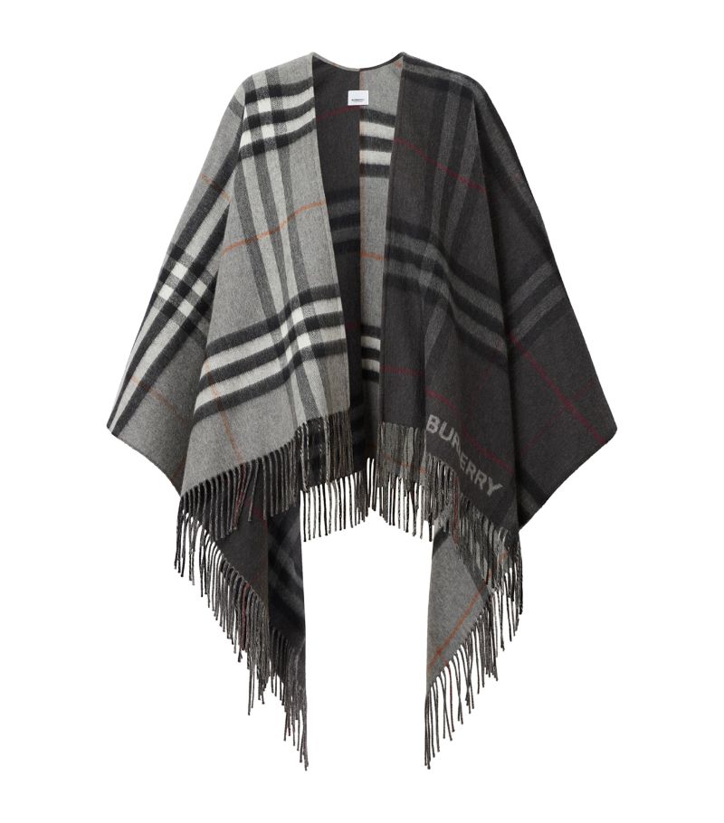 Burberry Burberry Wool-Cashmere Check Cape