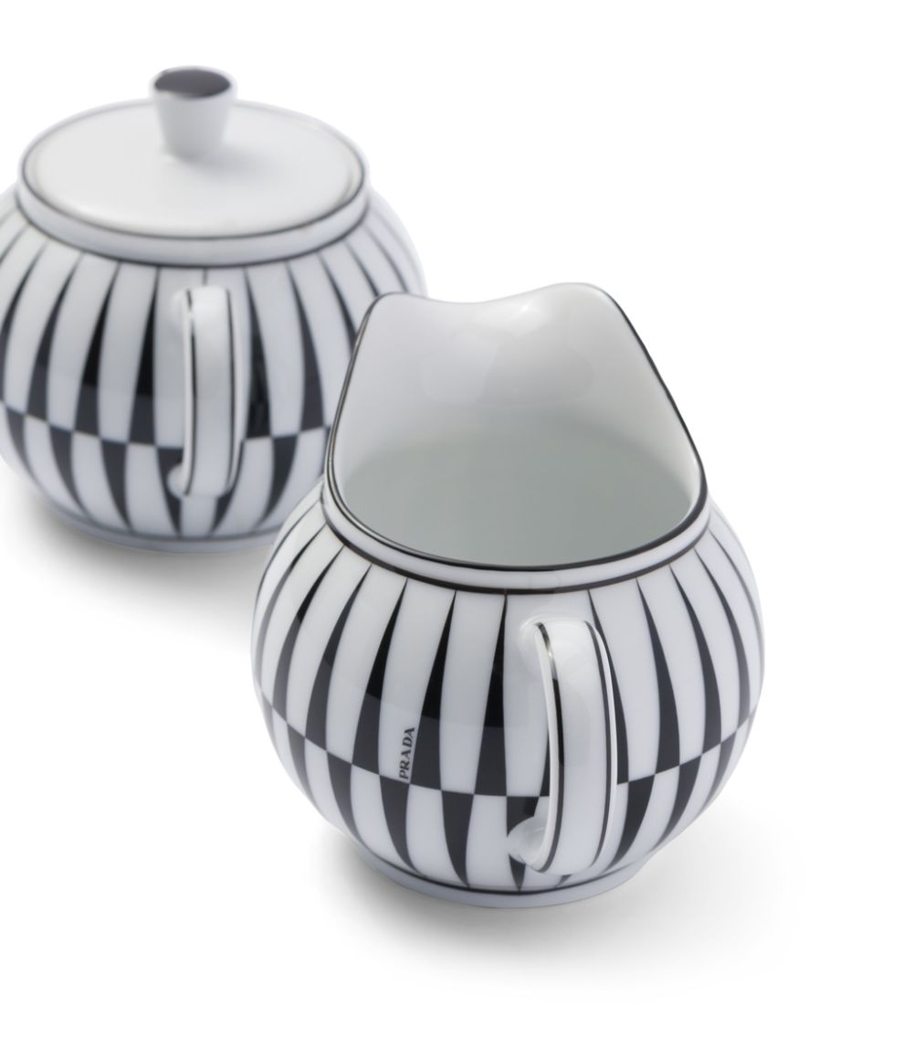 Prada Prada Stripes Creamer Jug And Sugar Pot Set