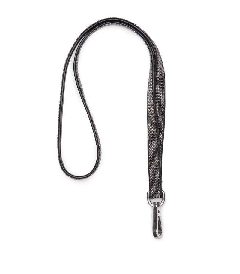 Brunello Cucinelli Brunello Cucinelli Calfskin Monili-Embellished Keyring