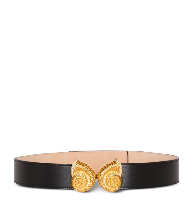 Balmain Balmain Leather Snail Shell Belt